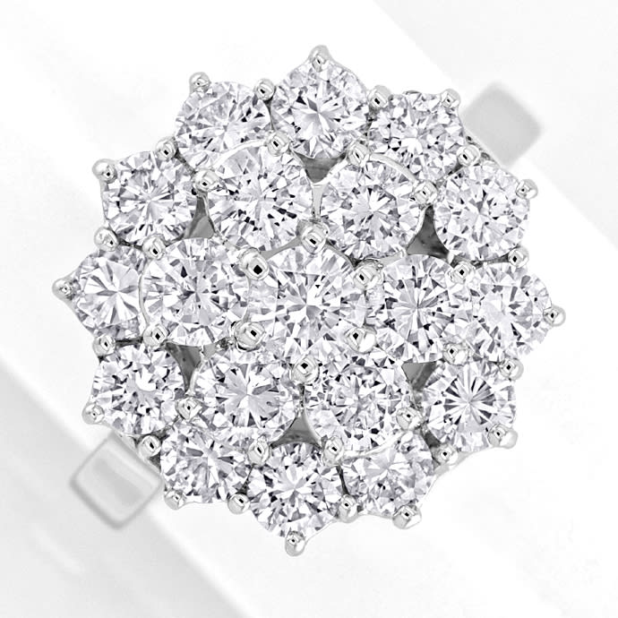 Foto 2 - Diamantenring 3,00ct Brillanten 18K Weißgold, R1228