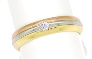 Foto 1 - Herren Ring mit Lupenreinem Brillant in massiv 18K Gold, S1752