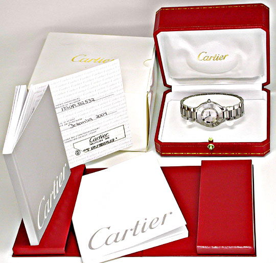 Foto 5 - Cartier 21 Must de Cartier Herrenarmbanduhr Topuhr Neuz, U1086